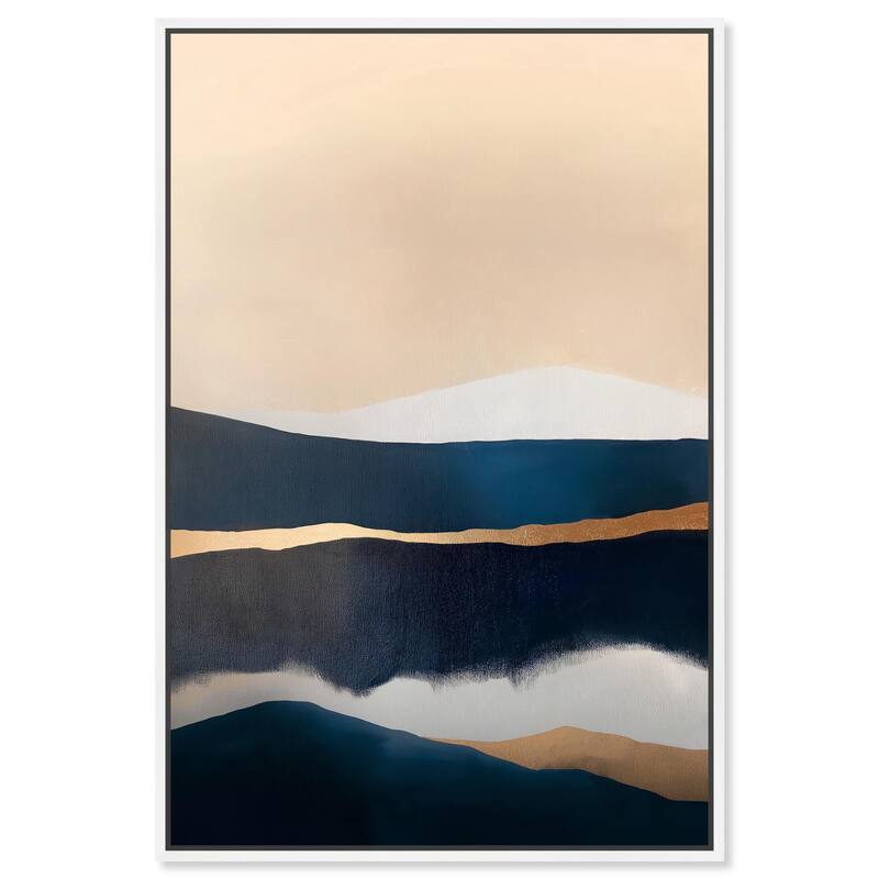 Golden Seam I Canvas by Art Remedy - 16" x 24" - White