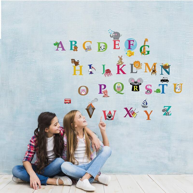 Walplus Kids Learning Alphabets Wall Sticker Nursery Decor Art Decal