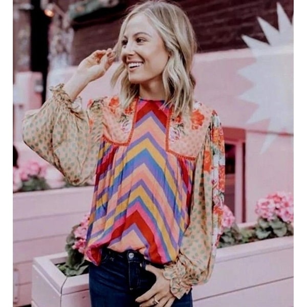 Eclectic peasant blouse anthropologie discount