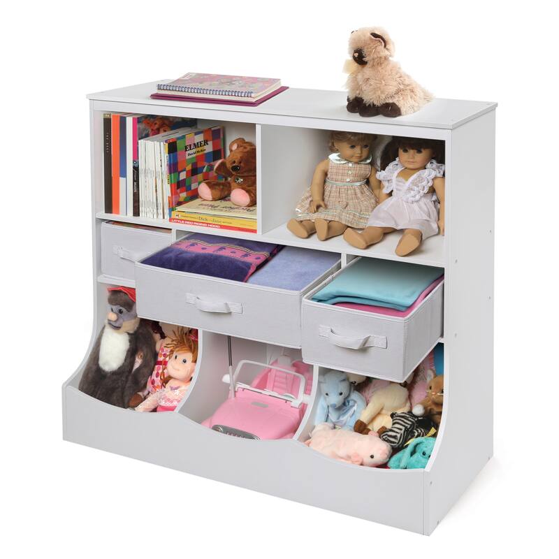 Badger Basket Combo Bin Storage Unit with Three Baskets