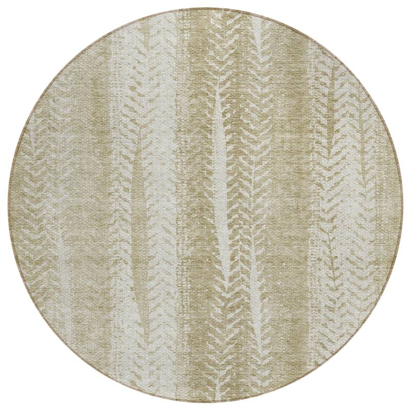 Machine Washable Indoor/ Outdoor Chantille Modern Imprints Rug