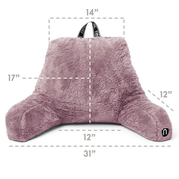 dimension image slide 1 of 25, Empyrean Furs Reading Pillows for Sitting in Bed Adult & Kids, Sit Up Back Support Pillow for Bed Rest