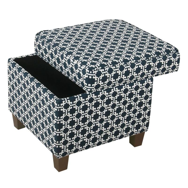 Carson Carrington Hnifsdalur Square Storage Ottoman Wood Legs
