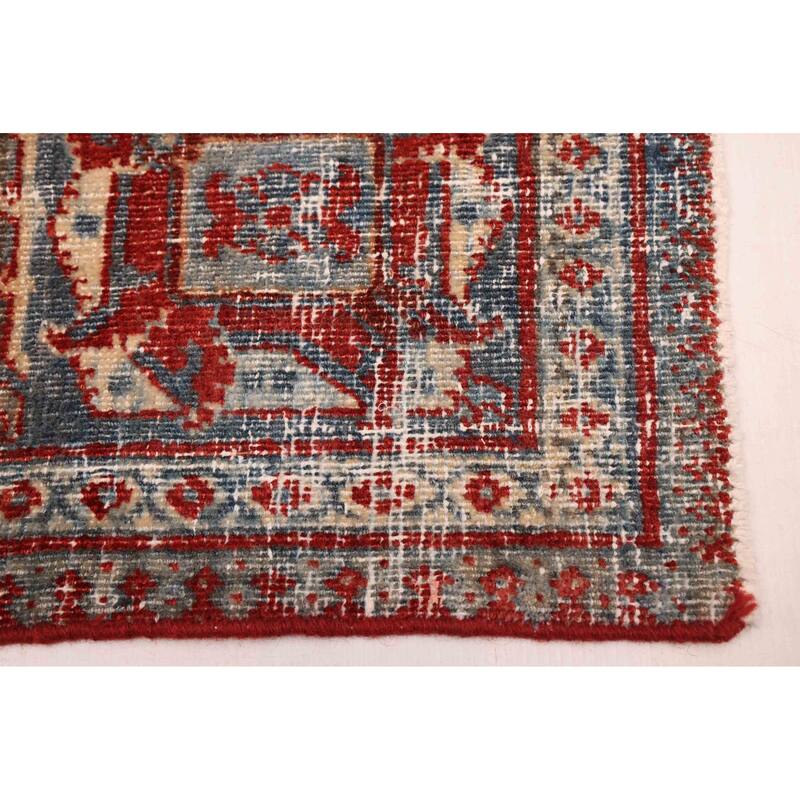 ECARPETGALLERY Hand-knotted Antalya Vintage Dark Red Wool Rug - 6'10 x 10'2