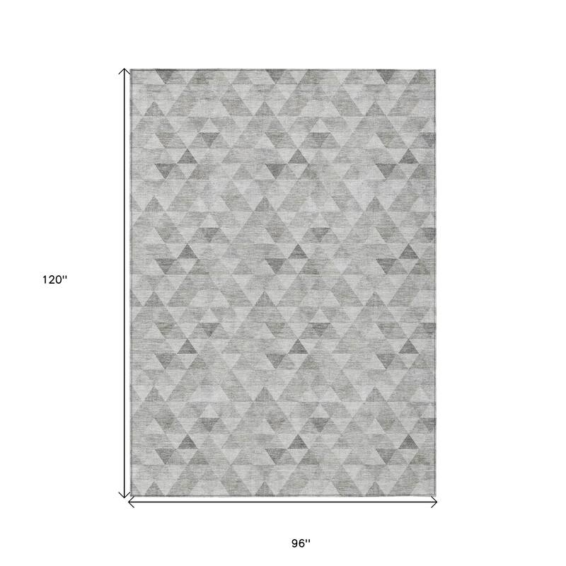 HomeRoots Geometric Transitional Rectangle Outdoor Rug
