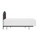 preview thumbnail 8 of 22, Hillsdale Furniture Riverbrooke Metal Arch Scallop Headboard with Frame, Bronze