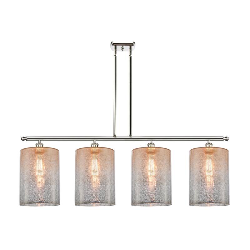 Innovations Lighting Cobbleskill - 4 Light 48" Island Light - Mercury/Polished Nickel