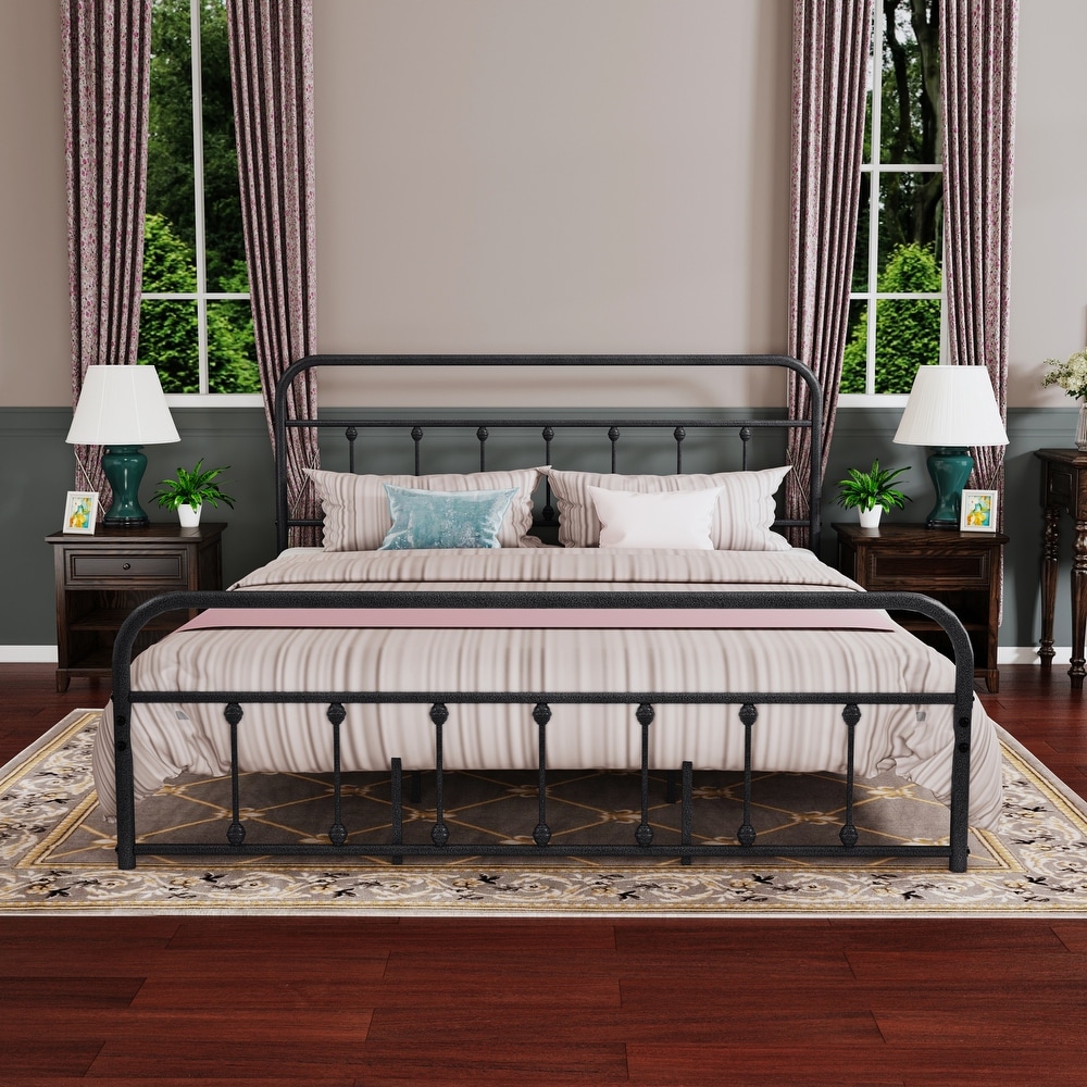 California king sale iron bed frame