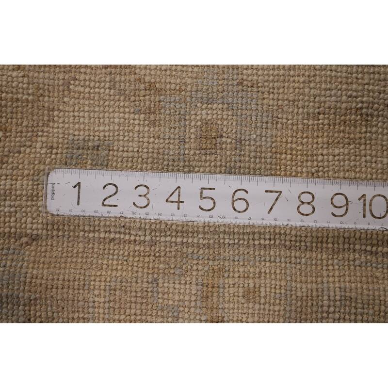 Oushak Vegetable Dye Area Rug Handmade Wool Carpet - 8'3" x 9'9"