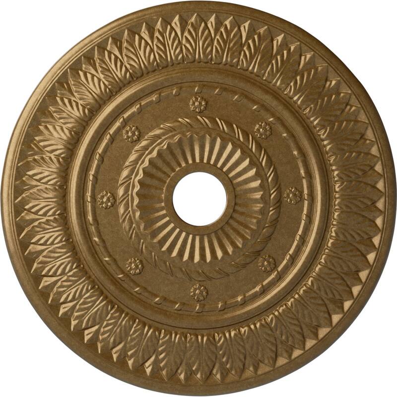 26 3/4"OD x 3 5/8"ID x 1 1/8"P Leaf Ceiling Medallion