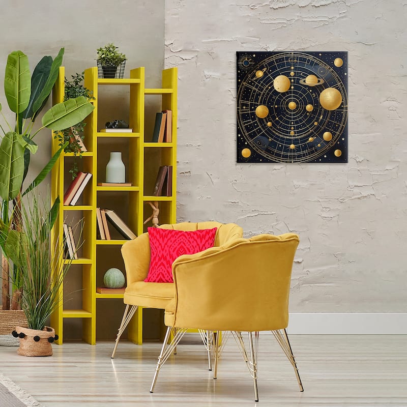 Stupell Astral Planets in Solar System Canvas Wall Art Design By Tabz Jones