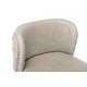 preview thumbnail 29 of 47, Modern PU Upholstered Bar Stools Set of 2, Adjustable Seat Height Swivel Bar Chair, Tufted Backrest Rivet Decorative Bar Stool