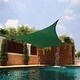 preview thumbnail 2 of 2, Medium Square Sail Sun Shade Green