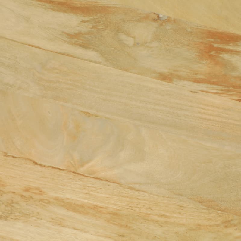 Round Natural Wood Coffee Table Modern Design Solid Cylindrical Legs