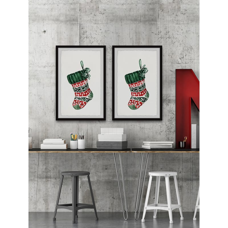 The Socks Are Hung Diptych