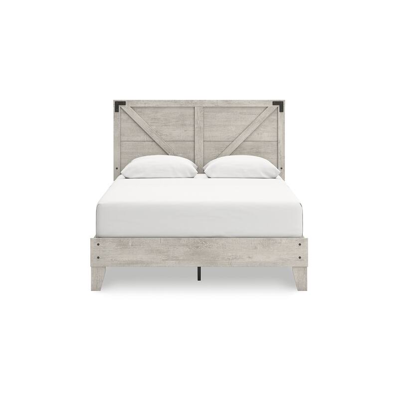 Signature Design by Ashley Shawburn White Platform Bed