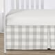 preview thumbnail 4 of 4, Sweet Jojo Designs Gray White Rustic Woodland Flannel Grey Buffalo Plaid Check Collection Boy Girl 4-pc Nursery Crib Bedding Set