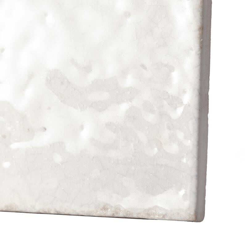 Merola Tile Mayolica White 5-7/8" x 5-7/8" Ceramic Wall Tile