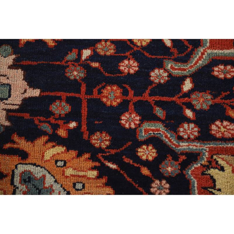 Hand Knotted Oriental 100% Wool Carpet Traditional Medallion Oranges & Rust Sultanabad Area Rug - 18' 0'' X 12' 0''