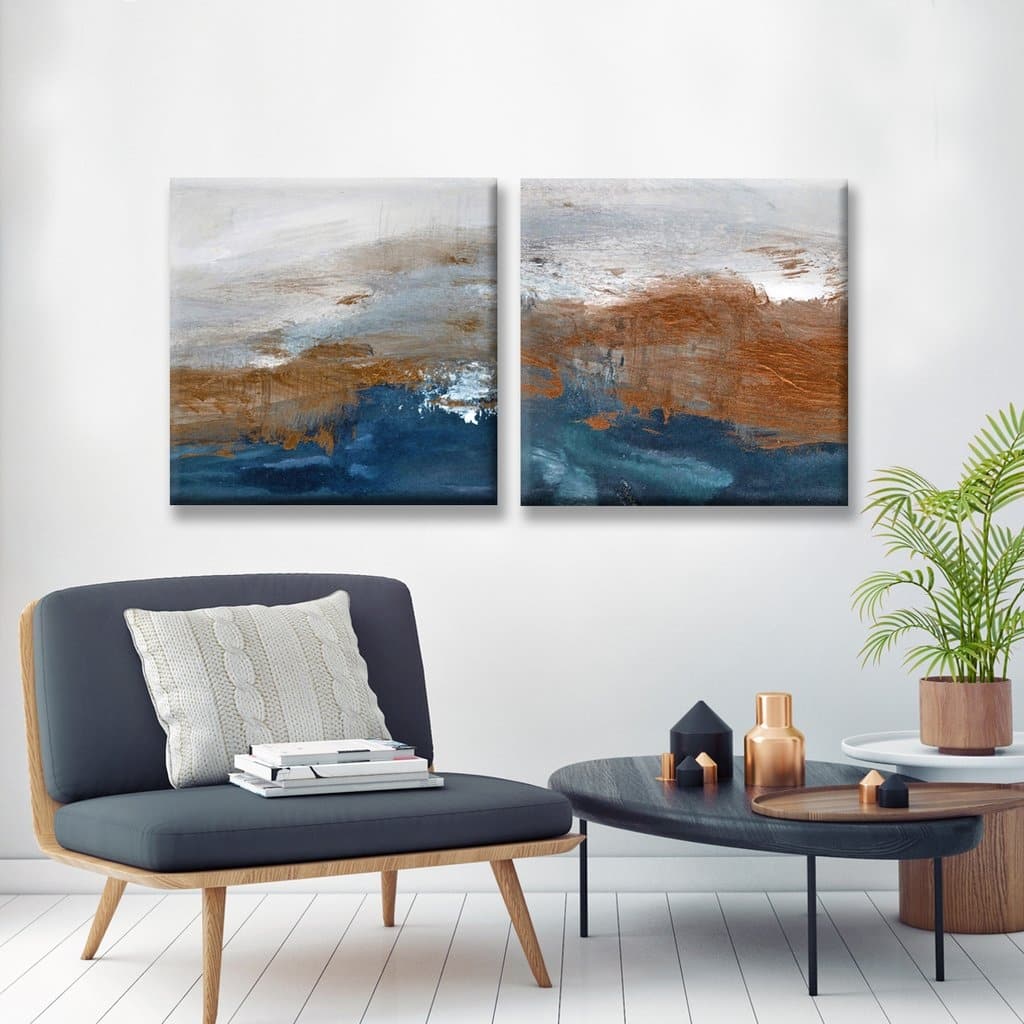 Ready2HangArt 'Copperelle/Copperize' Canvas Wall Decor Set by Max+E - Brown