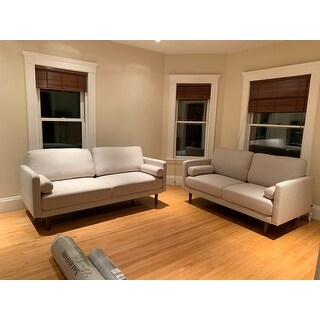 Oana Mid-Century Tapered Leg Seating Collection with Pillows by iNSPIRE Q Modern