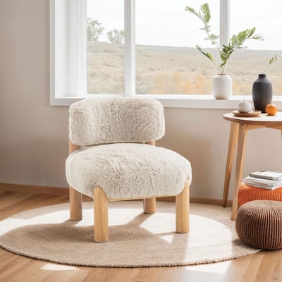 Furniture of America Zadie Modern Wood Accent Chair