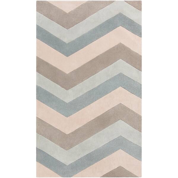 slide 2 of 16, Hand-tufted Chevron Geometric Contemporary Area Rug - 9' x 13'