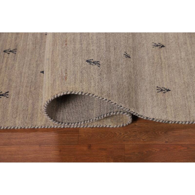 Gabbeh Oriental Area Rug Handmade Tribal Wool Carpet - 5'1"x 8'0"