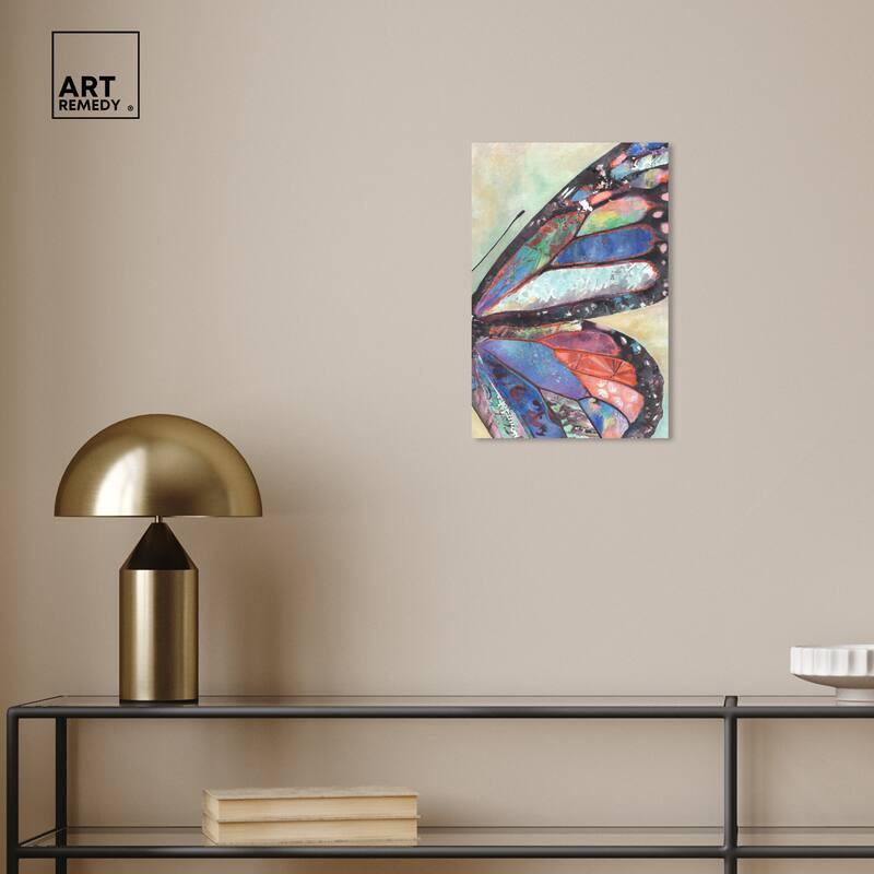 Art Remedy Butterfly Part Ii Gallery Wrapped Butterfly 1 Piece Canvas Wall Art