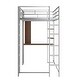 preview thumbnail 18 of 58, Twin Size Metal Loft Bed with Ladder, Fence, Shelves, and Desk