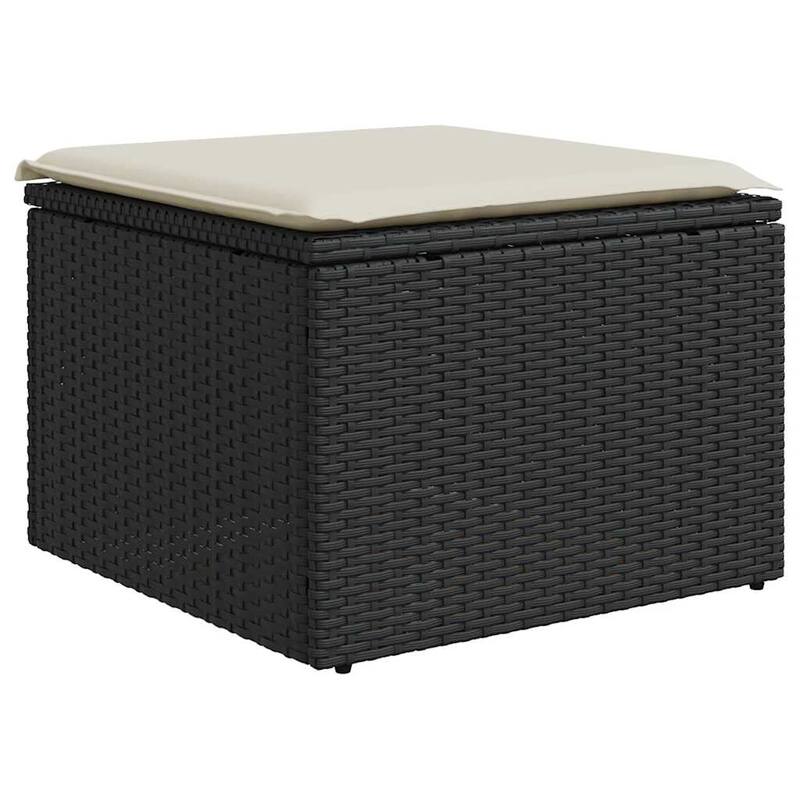 vidaXL Patio Sofa Set with Cushions Modular Lounge Set 8 Piece Poly Rattan
