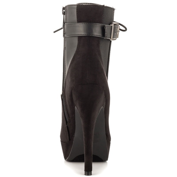 justfab peep toe booties