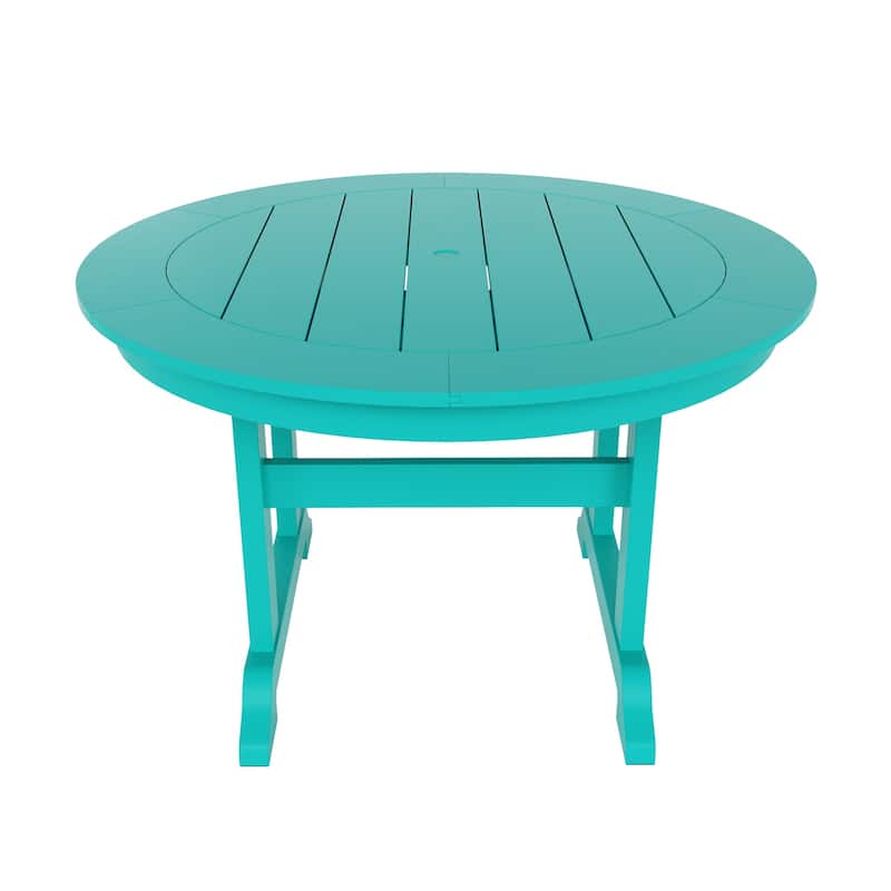 Shoreside 5-Piece Square Poly Eco-Friendly All Weather Outdoor Dining Set with Armchairs