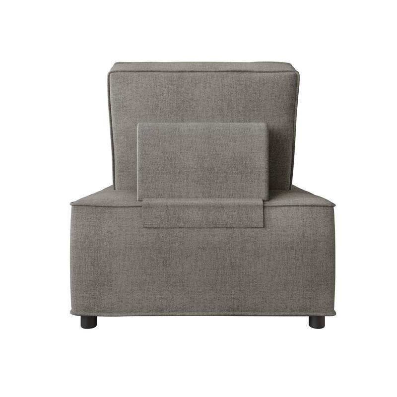 Clayfell Lancy Linen Tufted Square Accent Chair