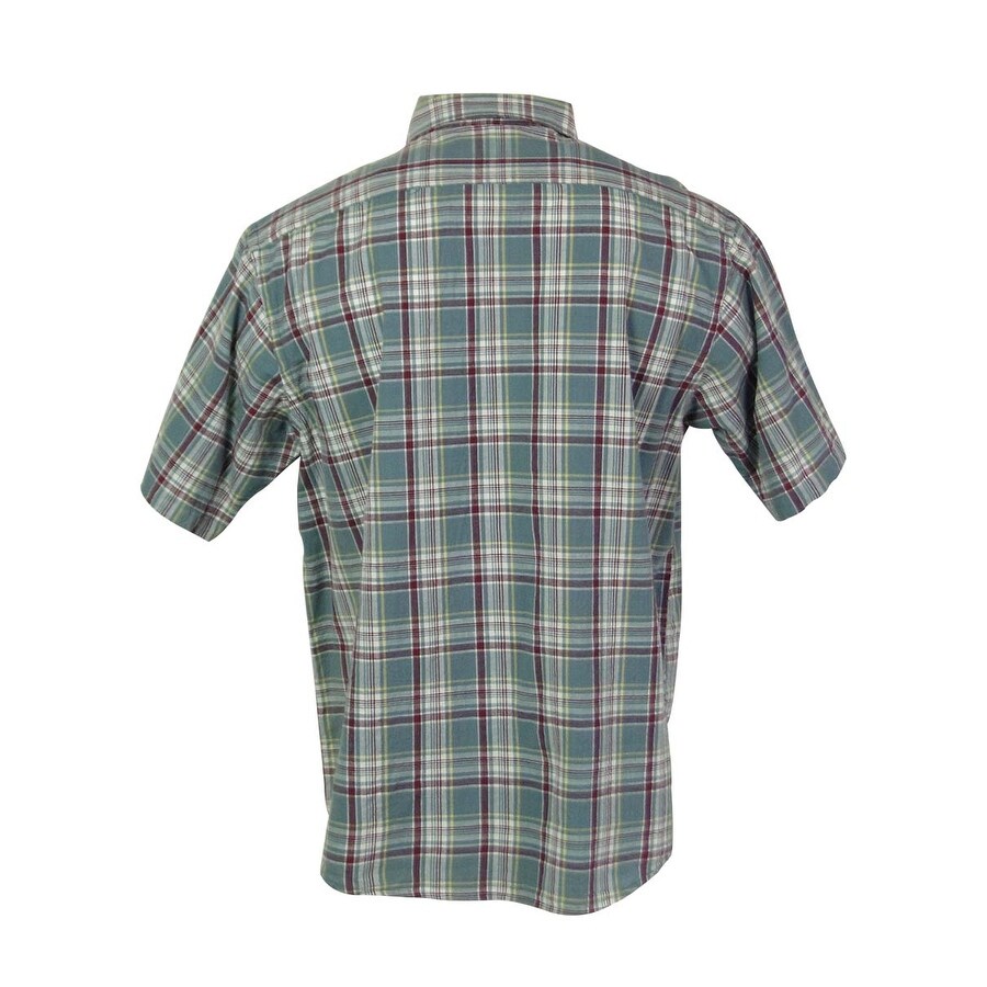 Shop Casuals By Roundtree Yorke Men S Front Buttoned Plaid Shirt