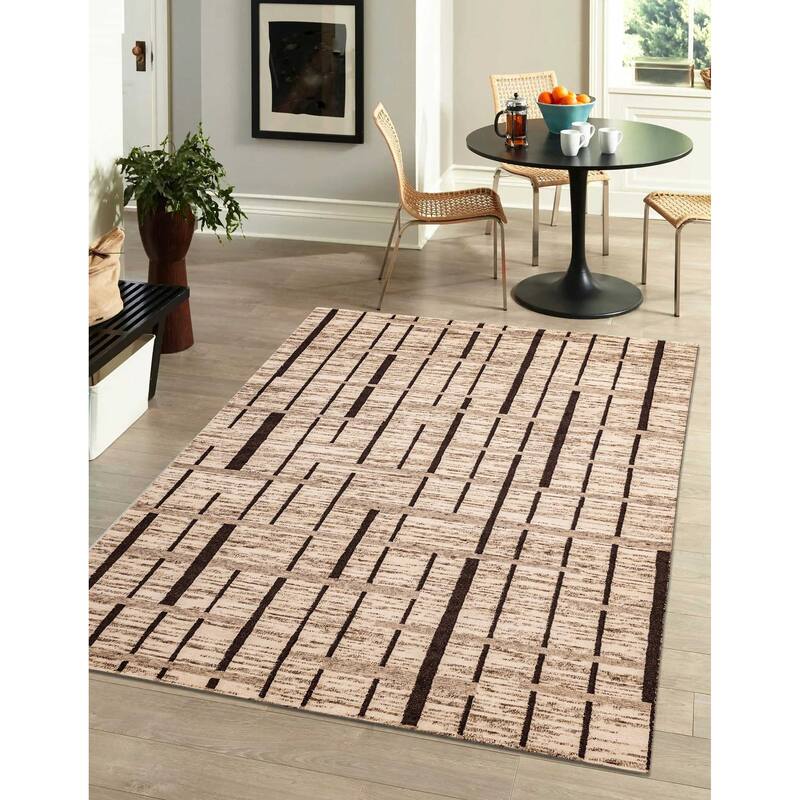 ECARPETGALLERY Hand-knotted Opulence Ivory, Tan Wool Rug - 7'11 x 9'11