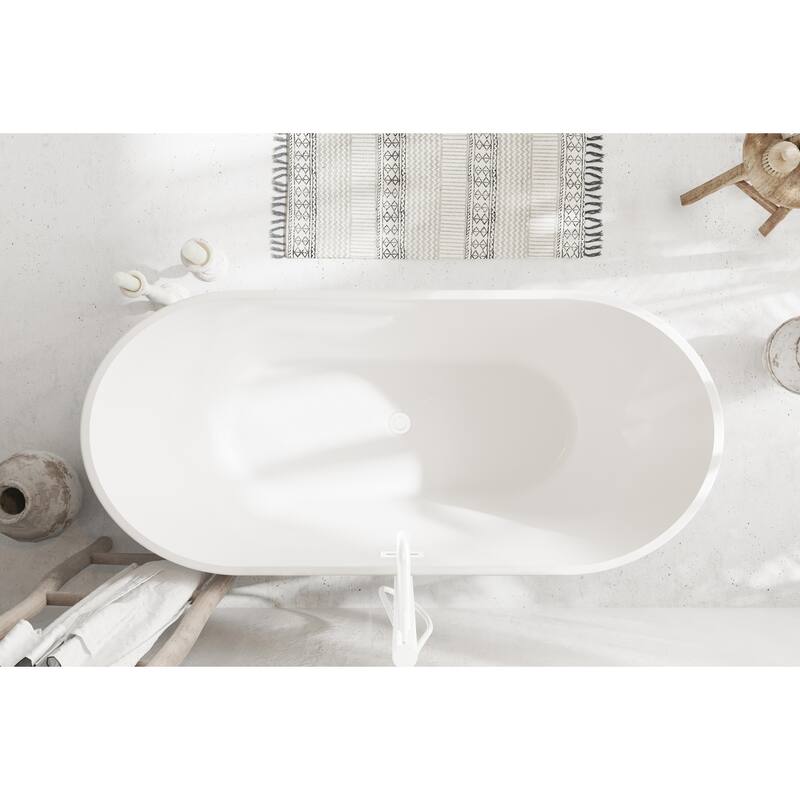 Melisande Bathtub in Glossy White