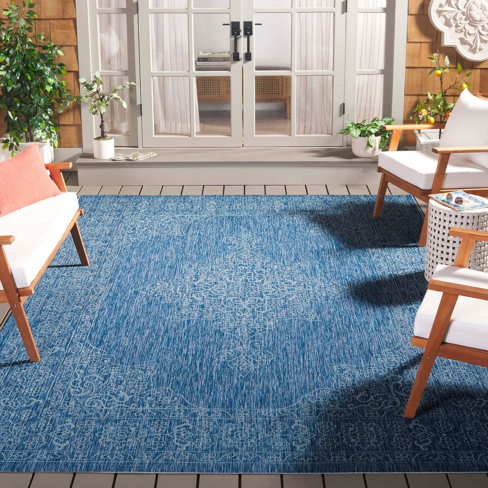 SAFAVIEH Courtyard Zikrija Indoor/ Outdoor Waterproof Patio Backyard Rug