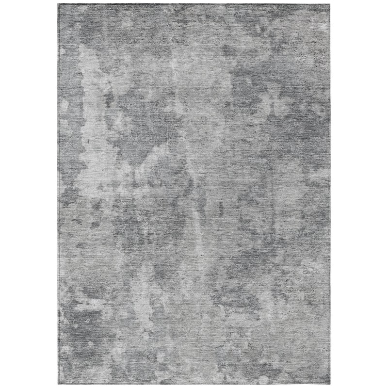 Machine Washable Indoor/ Outdoor Modern Ombre Chantille Rug