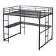 preview thumbnail 10 of 11, Furniture of America Geogen Modern Full-size Metal Loft Workstation Bed with Desk and Two Ladders