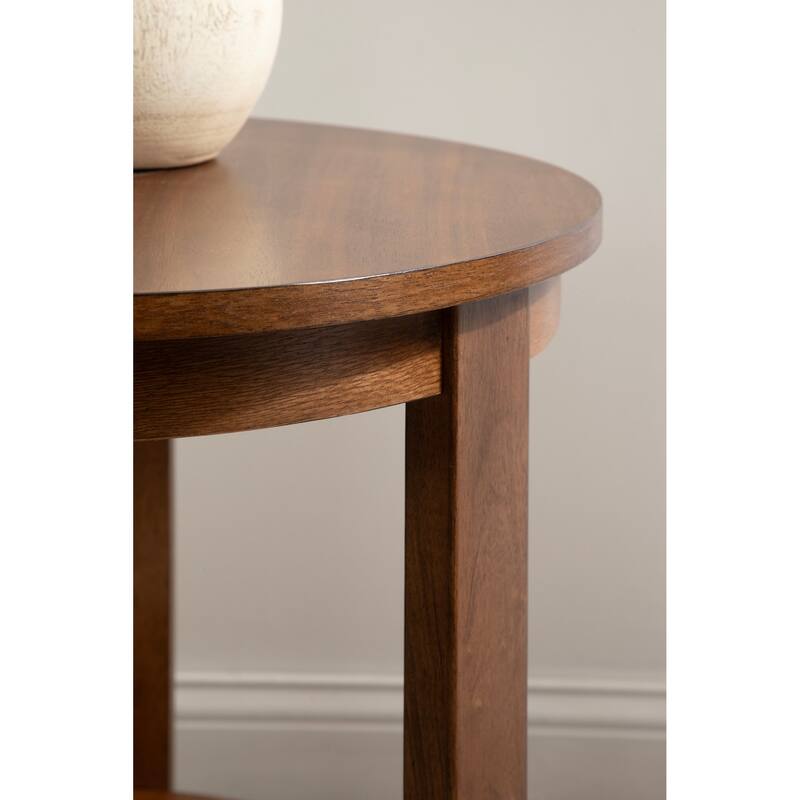 Kate and Laurel Foxford Round Wood Side Table