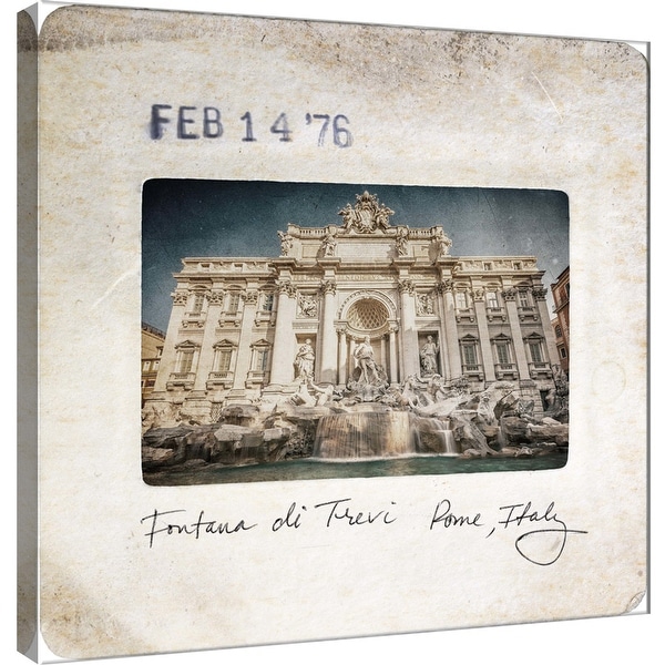 PTM Images 9-101094 PTM Canvas Collection 12" x 12" - "Slide of Rome A" Giclee Rome Art Print on Canvas