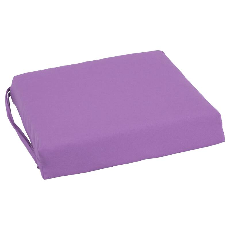 16-inch Square Indoor Twill Chair Cushions (Set of 2 or 4) - 16 x 16