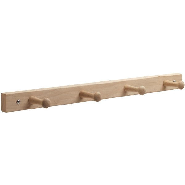 InterDesign 4 Peg Wood Rack