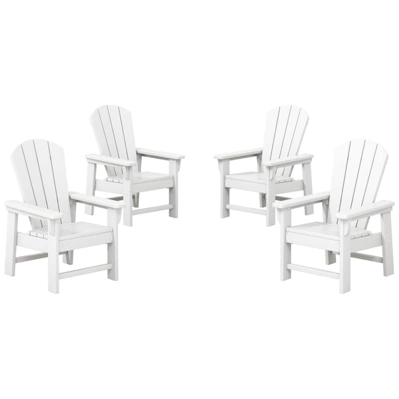 Laguna Kids Outdoor Poly Adirondack Chair (Set of 4) - White