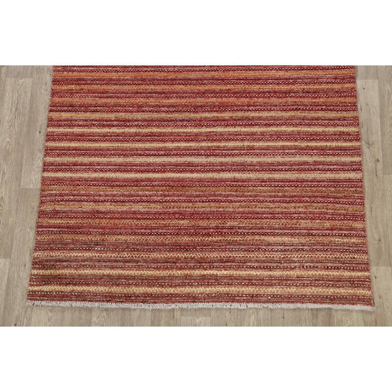 Gabbeh Kashkoli Oriental Modern Area Rug Wool Handmade Foyer Carpet - 5'3" x 8'1"
