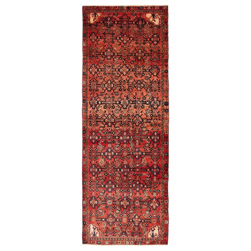 ECARPETGALLERY Hand-knotted Andelz Red Wool Rug - 3'5 x 9'10 - Red - 3'5 x 9'10