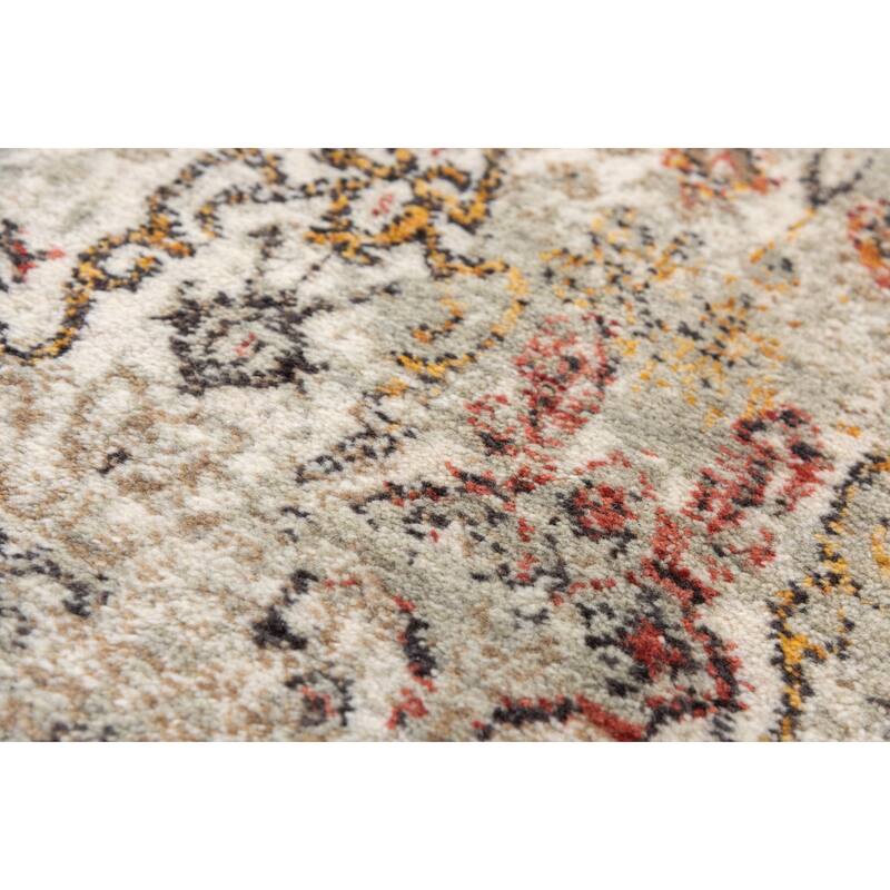 Alora Decor Infinity Floral Scroll Wool Rug