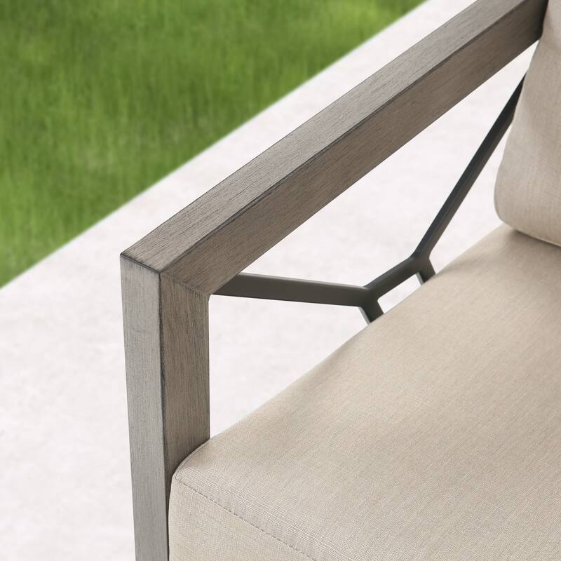 Outdoor Club Swivel Chair with Sunbrella Cushion