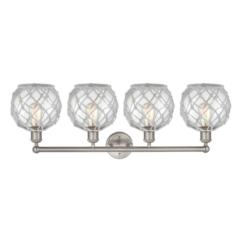 Innovations Lighting Endless Possibilities Edison - Farmhouse Rope - 4 Light 35" Bath Vanity Light